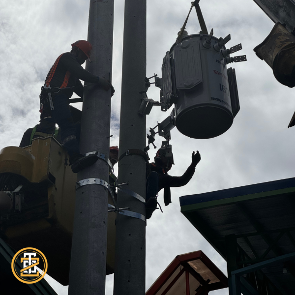 transformer installatiion on primary metering